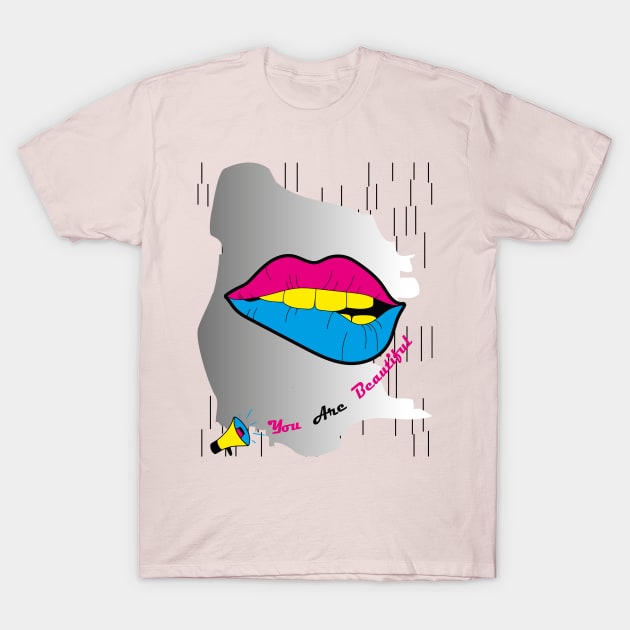 Beautiful Lips T-Shirt by Allbestshirts